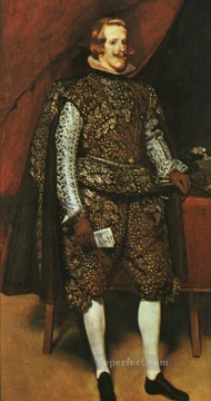  brown Painting - Philip IV in Brown and Silver portrait Diego Velazquez